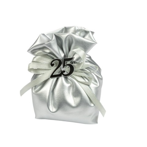 SACCHETTO BON BON  13X11H ARGENTO